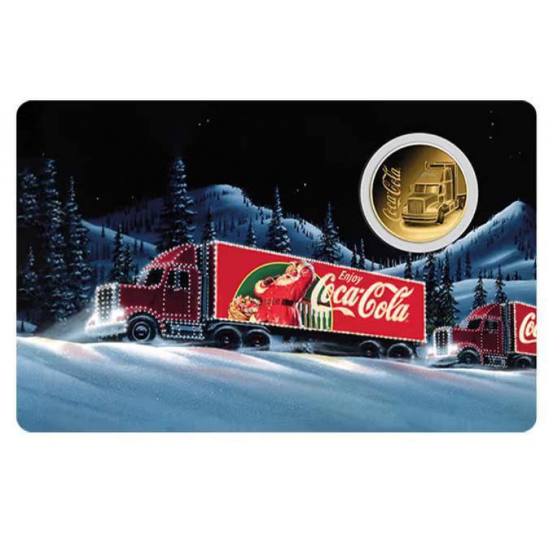 Coca Cola Christmas 1/1000 Oz .999 Gold 3 coin cards Album GOLD AND SILVER BULLION