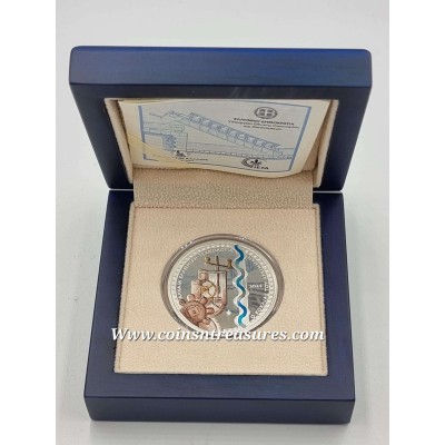 GREECE 2024 ANCIENT GREEK TECHNOLOGY - ARCHIMEDES SCREW SILVER PROOF COIN