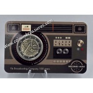 Finland 2 euro 2026 100 years Yle Broadcasting radio Coin card