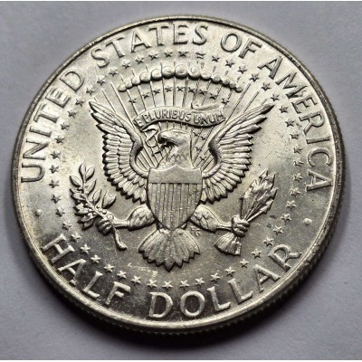 USA 1964 Kennedy Half Dollar coin 90% Silver AU-UNC