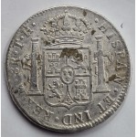 MEXICO 8 REALES SILVER COIN CAROLUS IIII 1804 WORLD COINS