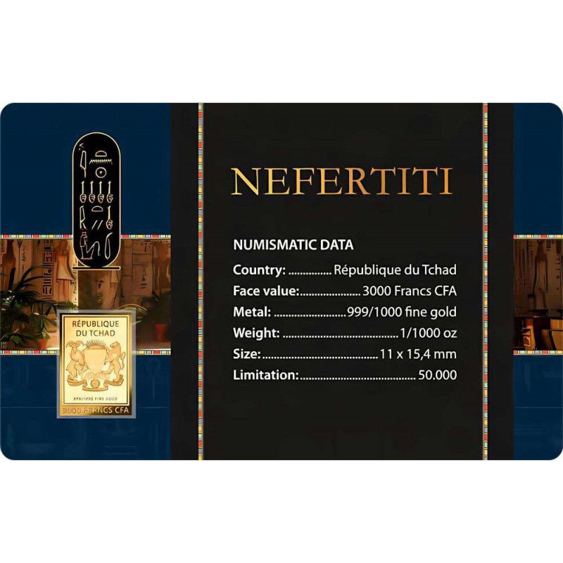 Egyptian Pharaohs collection 1/1000 Oz .999 Gold 5 coin cards in Album GOLD AND SILVER BULLION