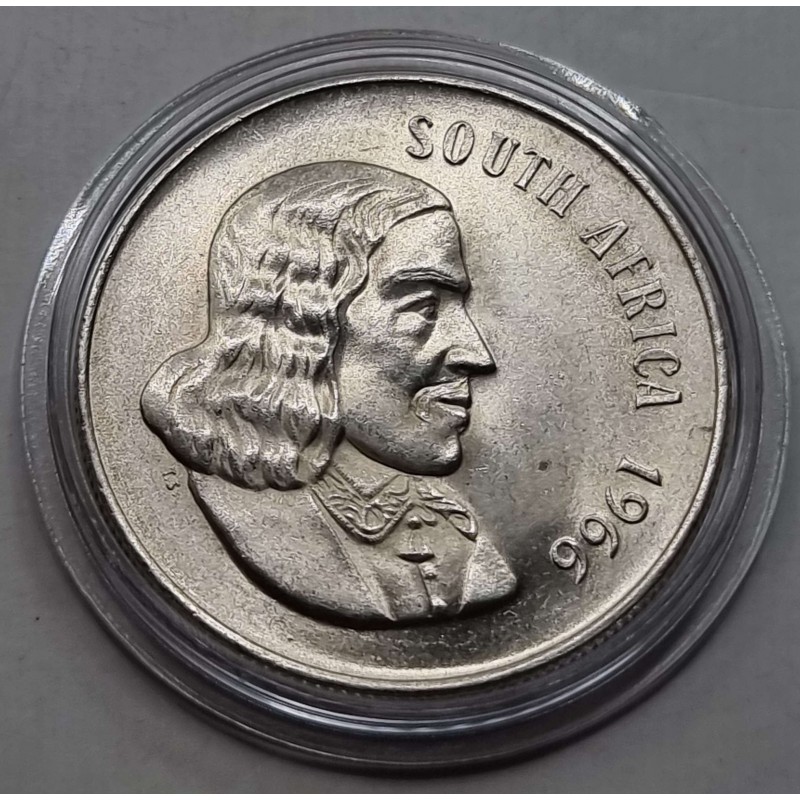 SOUTH AFRICA 1966 1 RAND ENGLISH LEGEND SILVER COIN WORLD COINS