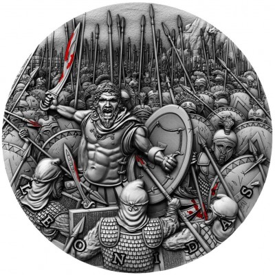 LEONIDAS SPARTA 2019 NIUE 2 oz Silver Coin