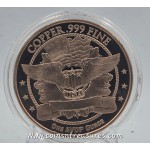 Seated Liberty 1 oz 999 Fine Copper Round GOLD AND SILVER BULLION