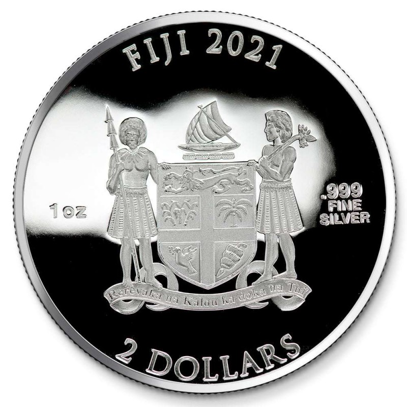 FIJI 2021 CAPTAIN AMERICA SHIELD MARVEL 1 OZ SILVER COIN GOLD AND SILVER BULLION