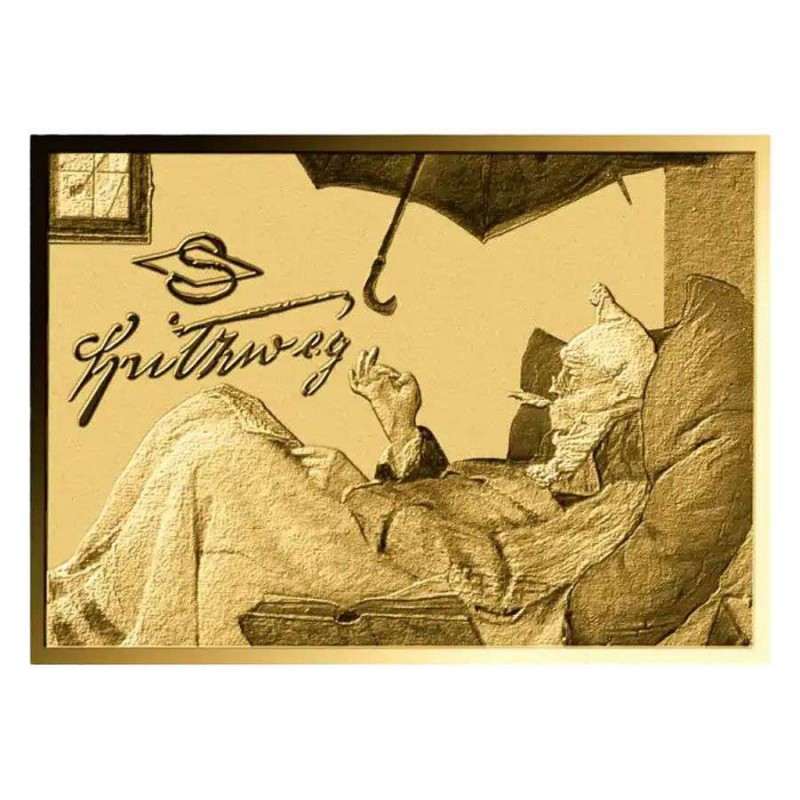 Carl Spitzweg The Poor Poet 1/1000 Oz Gold Coin Chad GOLD AND SILVER BULLION