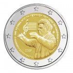 Greece 2025 Mikis Theodorakis BU 2 euro Coin In capsule WORLD COINS