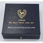 CYPRUS 1977 GOLD 50 POUNDS MAKARIOS PROOF COIN WORLD COINS