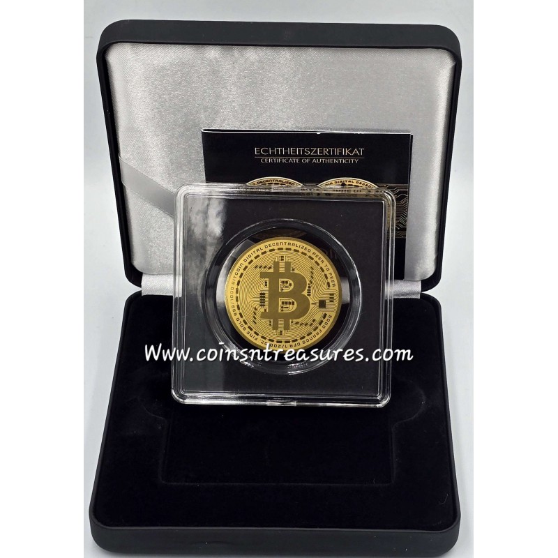 Bitcoin bullion 1/200 Oz .999 Gold Coin 2025 Chad 5000 Francs GOLD AND SILVER BULLION