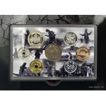 Japan 2024 Godzilla 70th Anniversary BU Coin & Medal Set WORLD COINS