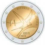 Estonia 2023 2 Euro Barn Swallow BU coin in coin card WORLD COINS