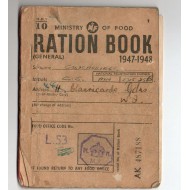 CYPRUS BRITISH ADMINISTRATION 1947 - 1948 MINISTRY OF FOOD RATION BOOK