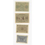 GREECE UNC BANKNOTE SET 1 5 10 20 DRACHMAI 1944 WORLD BANKNOTES