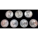 The Kings of Modern Greece 7 silver 999 coin medals Collection WORLD COINS