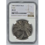 SAMOA I SISIFO 1980 1 TALA F.A.O PALM TREE NGC MS65 WORLD COINS