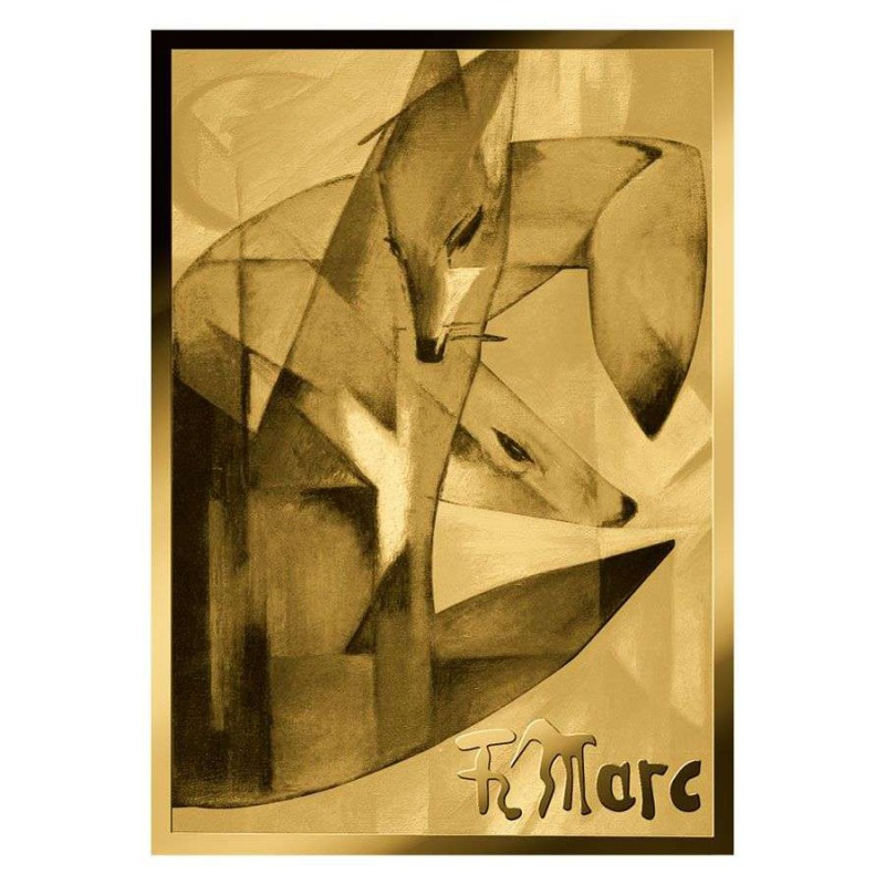 Franz Marc Foxes 1/1000 Oz Gold Coin 3000 Francs Chad 2024 GOLD AND SILVER BULLION