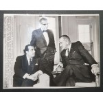 WASHINGHTON 1964 KYPRIANOU CHAT WITH PRESIDENT JOHNSON ORIGINAL WHITE HOUSE ARCHIVE PHOTO ANTIQUES & OTHER COLLECTIBLES