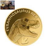 TYRANNOSAURUS REX 1/1000 Oz Gold Coin 3000 Francs Chad 2023 GOLD AND SILVER BULLION