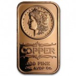 1 oz Morgan Dollar 999 Fine Copper Bar GOLD AND SILVER BULLION