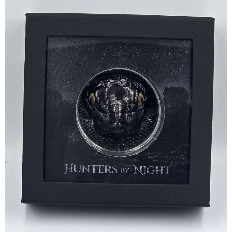 PYTHON Hunters by Night 5 Oz Silver Coin 20$ Palau 2022 GOLD AND SILVER BULLION