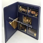 Egyptian Pharaohs collection 1/1000 Oz .999 Gold 5 coin cards in Album GOLD AND SILVER BULLION
