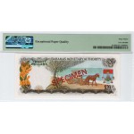 BAHAMAS SPECIMEN 20 DOLLARS P31s BANKNOTE 1968 PMG 63 EPQ QEII WORLD BANKNOTES