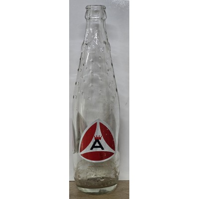 Cyprus Alpha Vintage Lanitis Orange Soft Drink Enamel Bottle