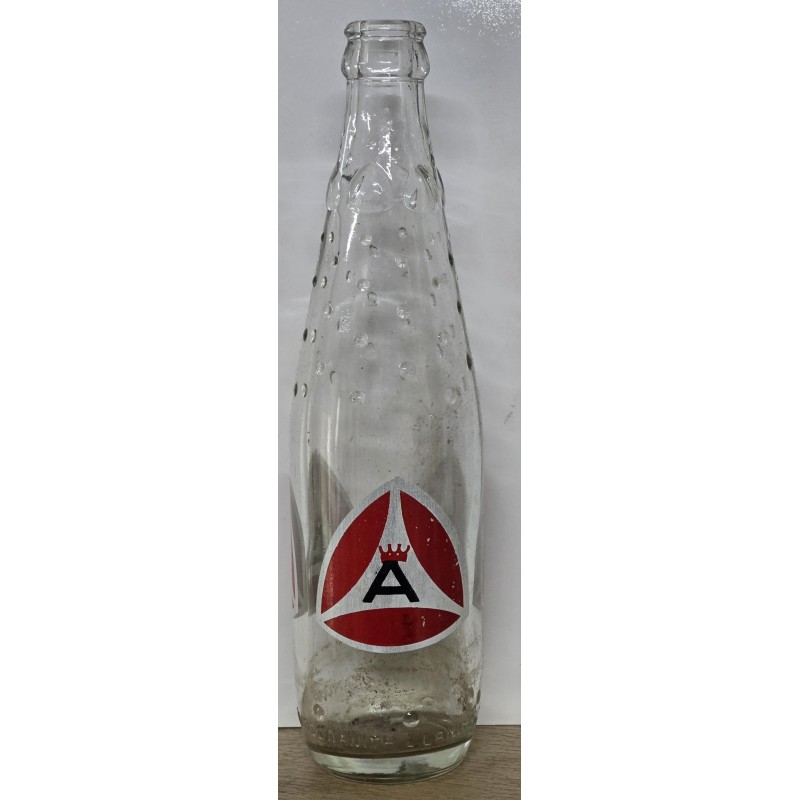 Cyprus Alpha Vintage Lanitis Orange Soft Drink Enamel Bottle ANTIQUES & OTHER COLLECTIBLES