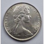 AUSTRALIA 50 CENT 1966 SILVER COIN OF QEII WORLD COINS