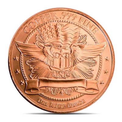 Capped Bust 1 oz 999 Fine Copper Round