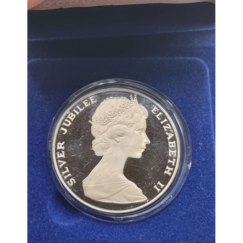 Bermuda 1977 silver jubilee Proof 25 dollars coin WORLD COINS