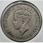 CYPRUS TWO SHILLINGS COIN 1947 KGVI EXF WORLD COINS