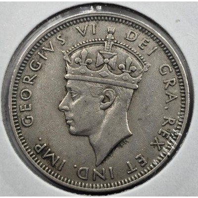 CYPRUS TWO SHILLINGS COIN 1947 KGVI EXF