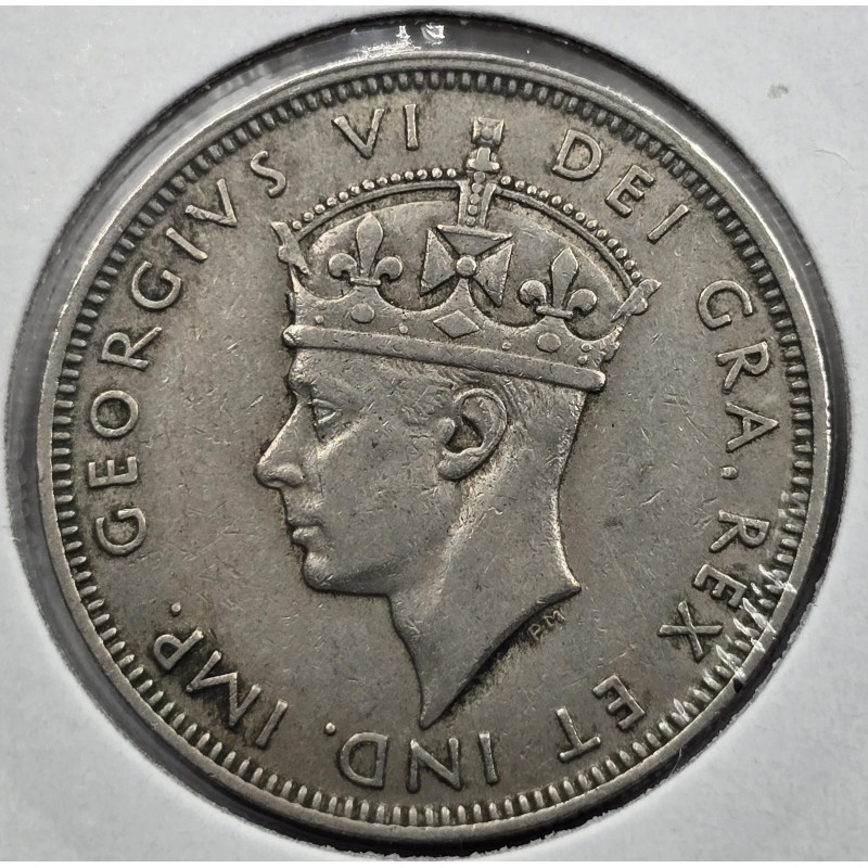 CYPRUS TWO SHILLINGS COIN 1947 KGVI EXF WORLD COINS