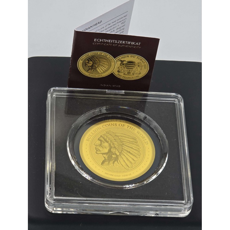 Indian head bullion 1/200 Oz .999 Gold Coin 2025 GOLD AND SILVER BULLION
