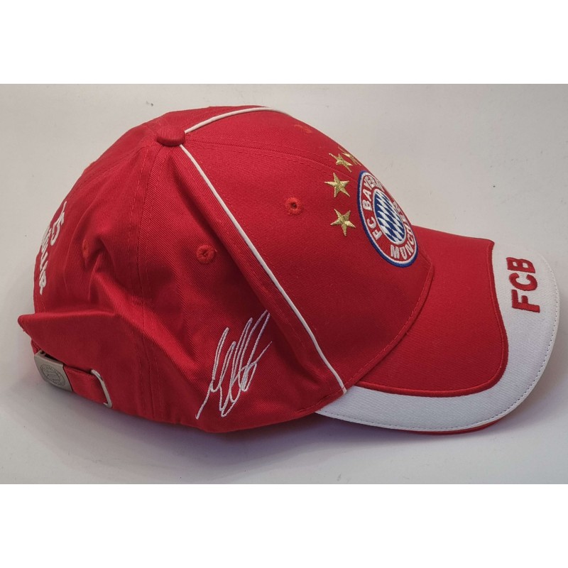 BAYERN MUNICH CAP RED OFICIAL HAT FOOTBALL SOCCER ADIDAS MULLER 25 ANTIQUES & OTHER COLLECTIBLES