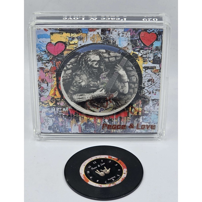 PEACE AND LOVE Urban Rebellion 2 Oz Silver Coin 2025 GOLD AND SILVER BULLION