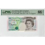 GREAT BRITAIN 5 POUND 1990 P382a BANKNOTE QEII PMG 66 EPQ WORLD BANKNOTES