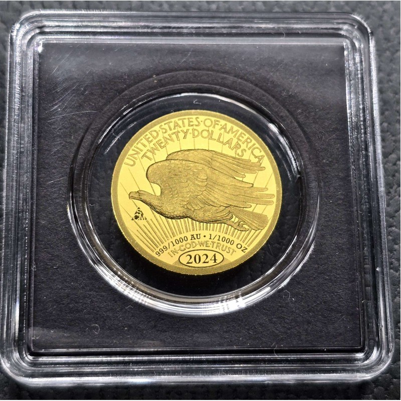 Double eagle Liberty 1/1000 Oz .999 Gold Coin GOLD AND SILVER BULLION