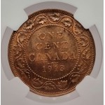 Canada 1 Cent 1913 UNC KGV coin NGC MS 62 BN WORLD COINS