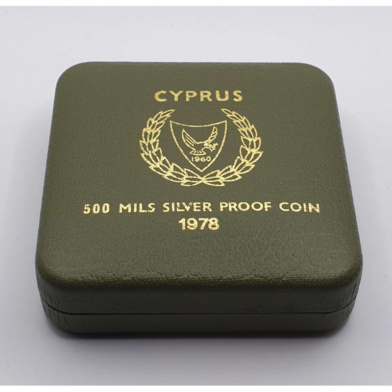 CYPRUS 1978 SILVER PROOF COIN 500 MILS HUMAN RIGHTS WORLD COINS