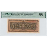 GREECE 200 million Drachmas 1944 BANKNOTE INFLATION WWII P131 PMG 66 EPQ WORLD BANKNOTES