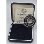 CYPRUS 1988 SILVER PROOF COIN 50 CENTS OLYMPIC GAMES SEOUL WORLD COINS