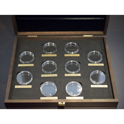 WOODEN CASE Box Royal Tudor Beasts Series 2 Oz Display 10 Silver Coins Holder