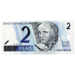 BRAZIL 2 REAIS 2001 UNC BANKNOTE P249 TURTLE WORLD BANKNOTES