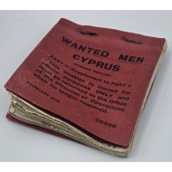 WANTED MEN OF CYPRUS 1958 EOKA FIGHTERS POCKET BOOKLET