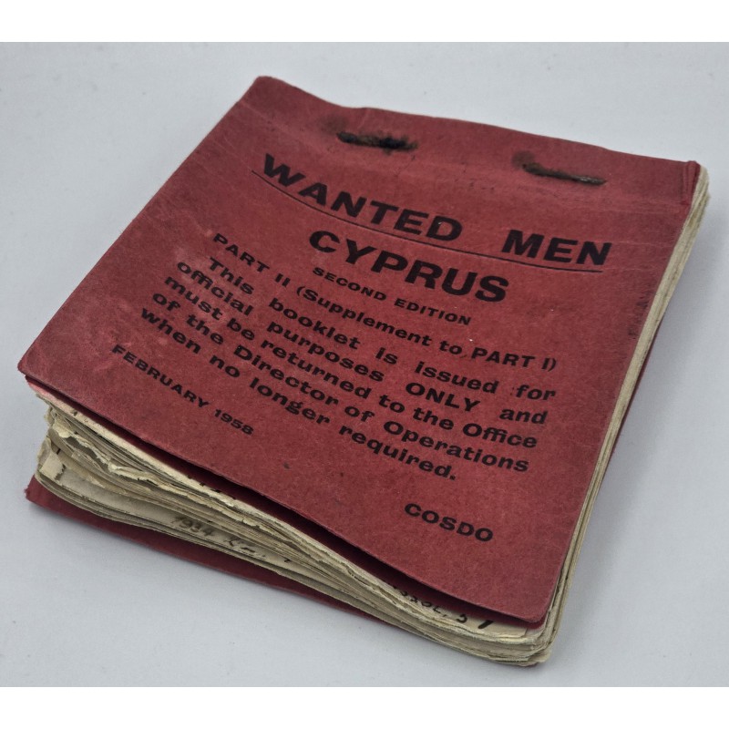 WANTED MEN OF CYPRUS 1958 EOKA FIGHTERS POCKET BOOKLET ANTIQUES & OTHER COLLECTIBLES