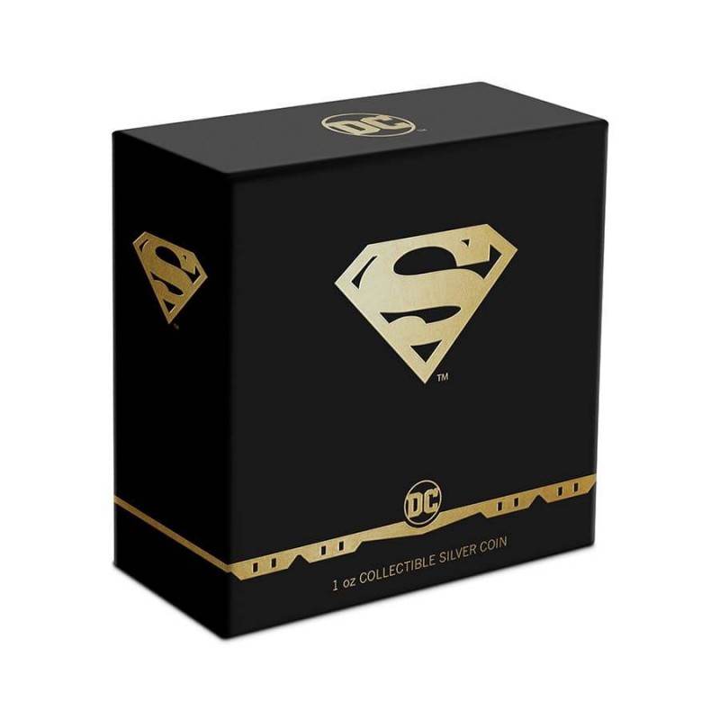 2021 Niue DC Comics - Superman Shield Silver Coin Logo GOLD AND SILVER BULLION