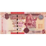 AFRICA LIBYA 2009 5 DINARS P72 UNC BANKNOTE QADDAFI CAMEL WORLD BANKNOTES